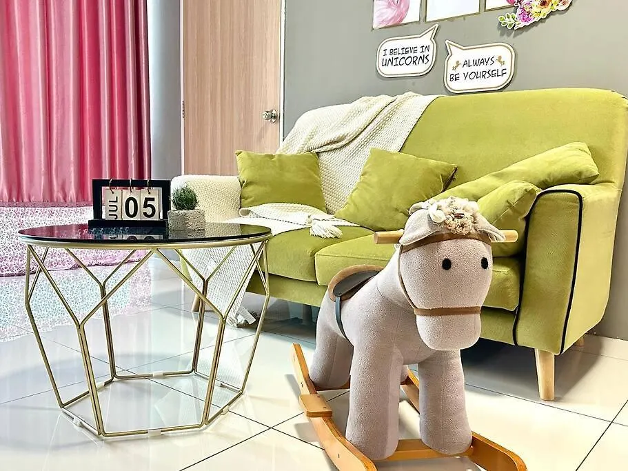 Unicorn Fairy Theme 2Br Airport Suite# Straits Intl# Pantai Hospt Bayan Lepas